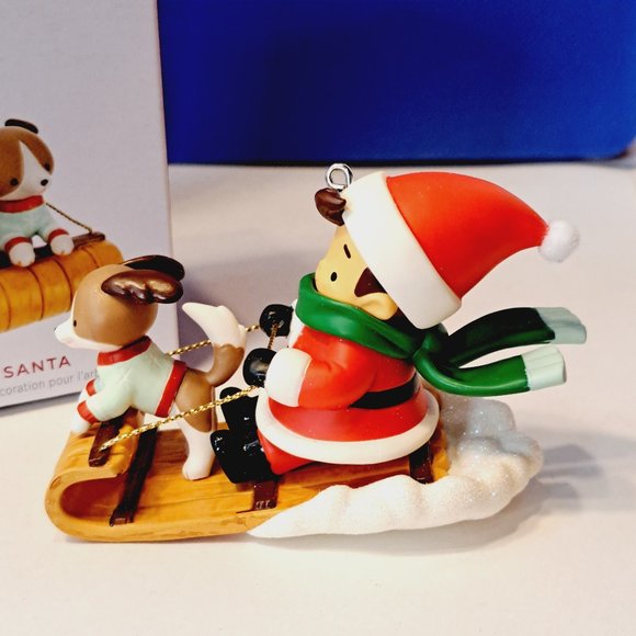 YOUNG SANTA ~ 2nd IN YOUNG SANTA SERIES ~ 2023 Hallmark Keepsake Ornament - Picture 1 of 7